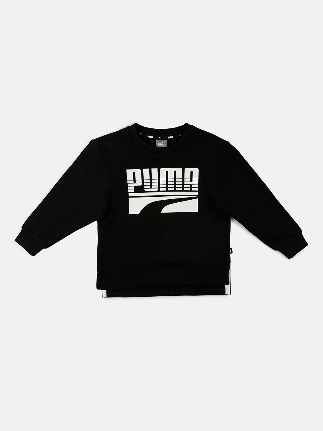 

Puma Boys Black & White Pure Cotton Printed Sweatshirt