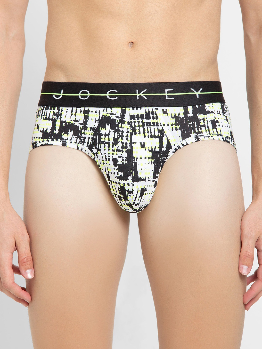 Jockey Men Black & White Basic Briefs NY01-0101-WBL06