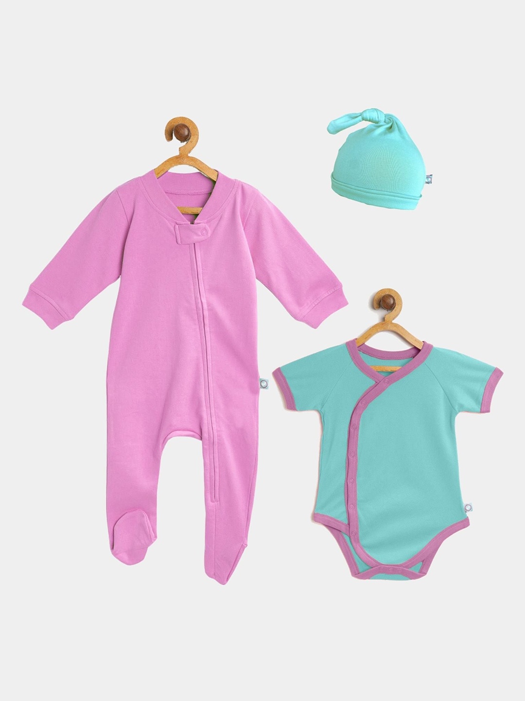 

cherrytoes Infants Purple & Blue 3 Pc Apparel Gift Set