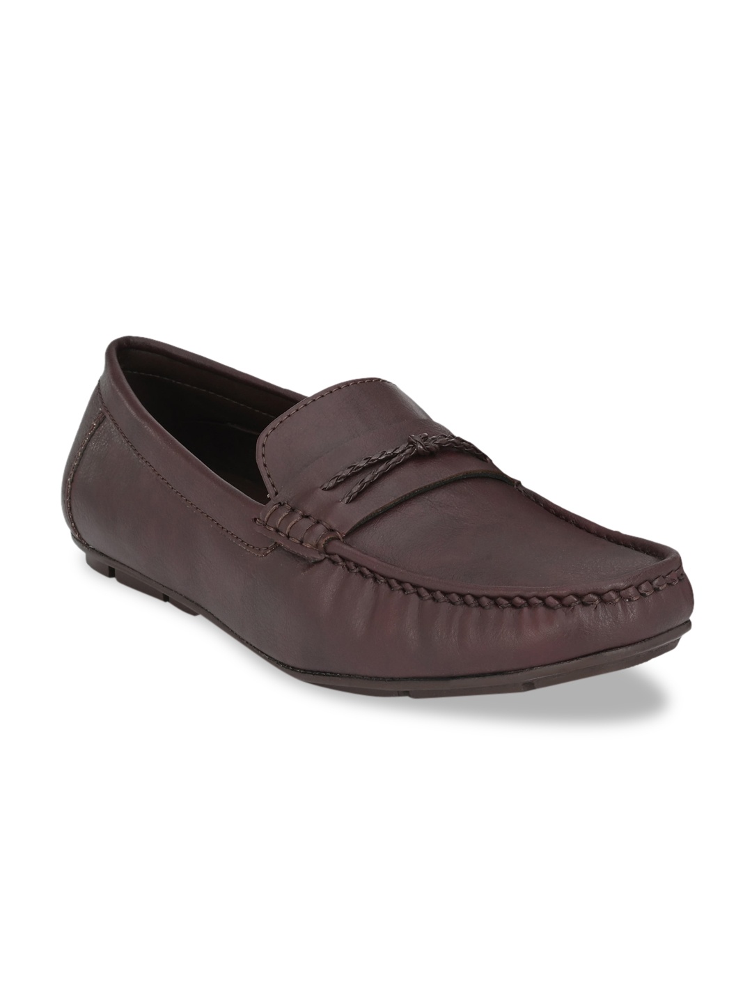 

Mast & Harbour Men Brown Penny Loafers