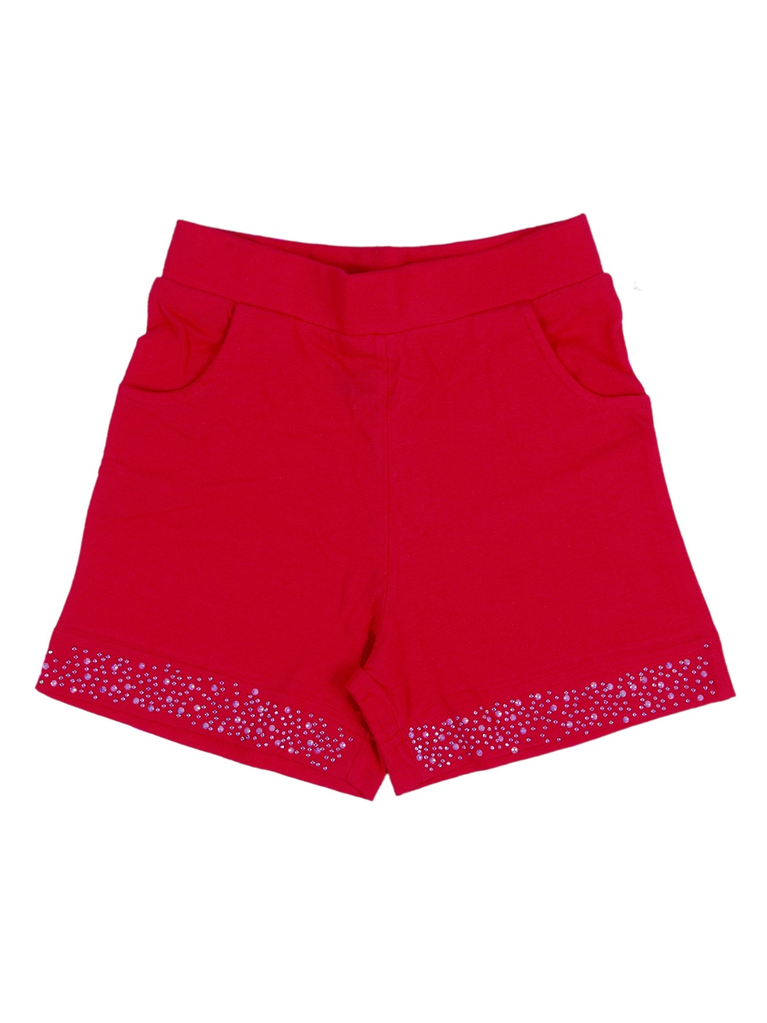 

Ziama Girls Fuchsia Mid-Rise Regular Shorts