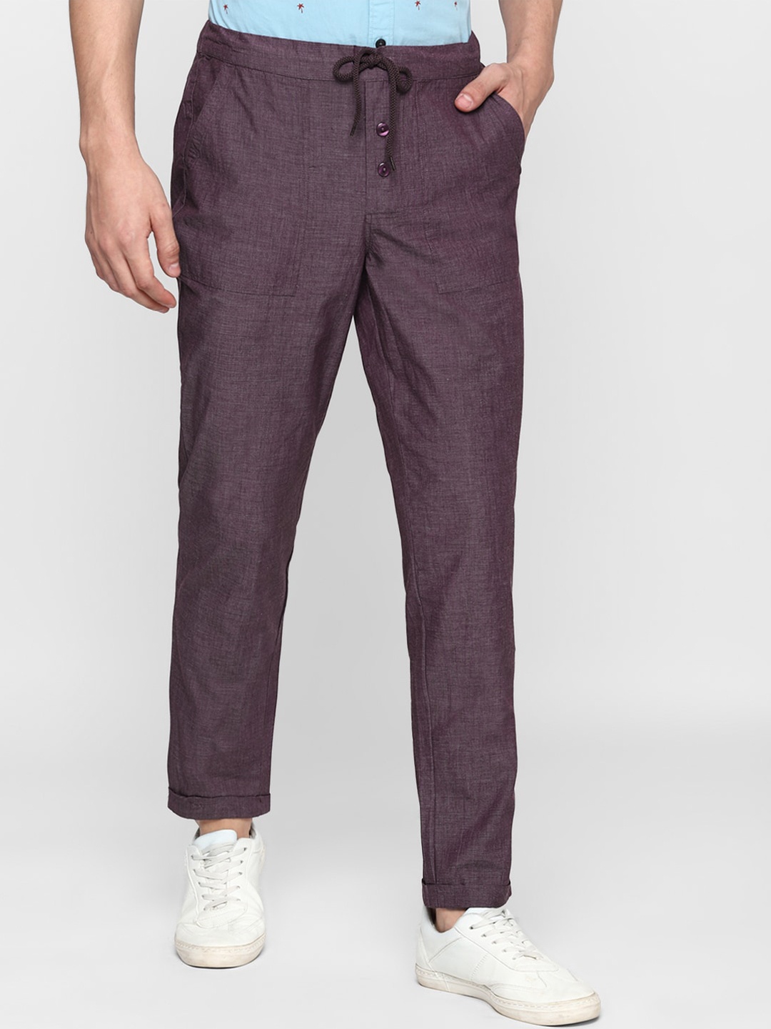 

FOREVER 21 Men Brown Trousers