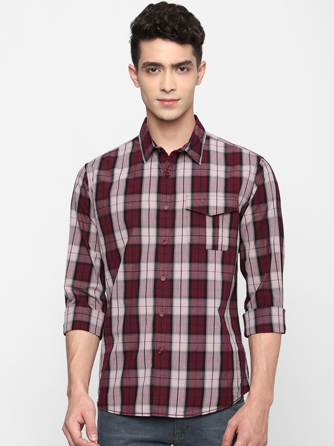 

FOREVER 21 Men Multicoloured Tartan Checks Checked Casual Shirt, Multi