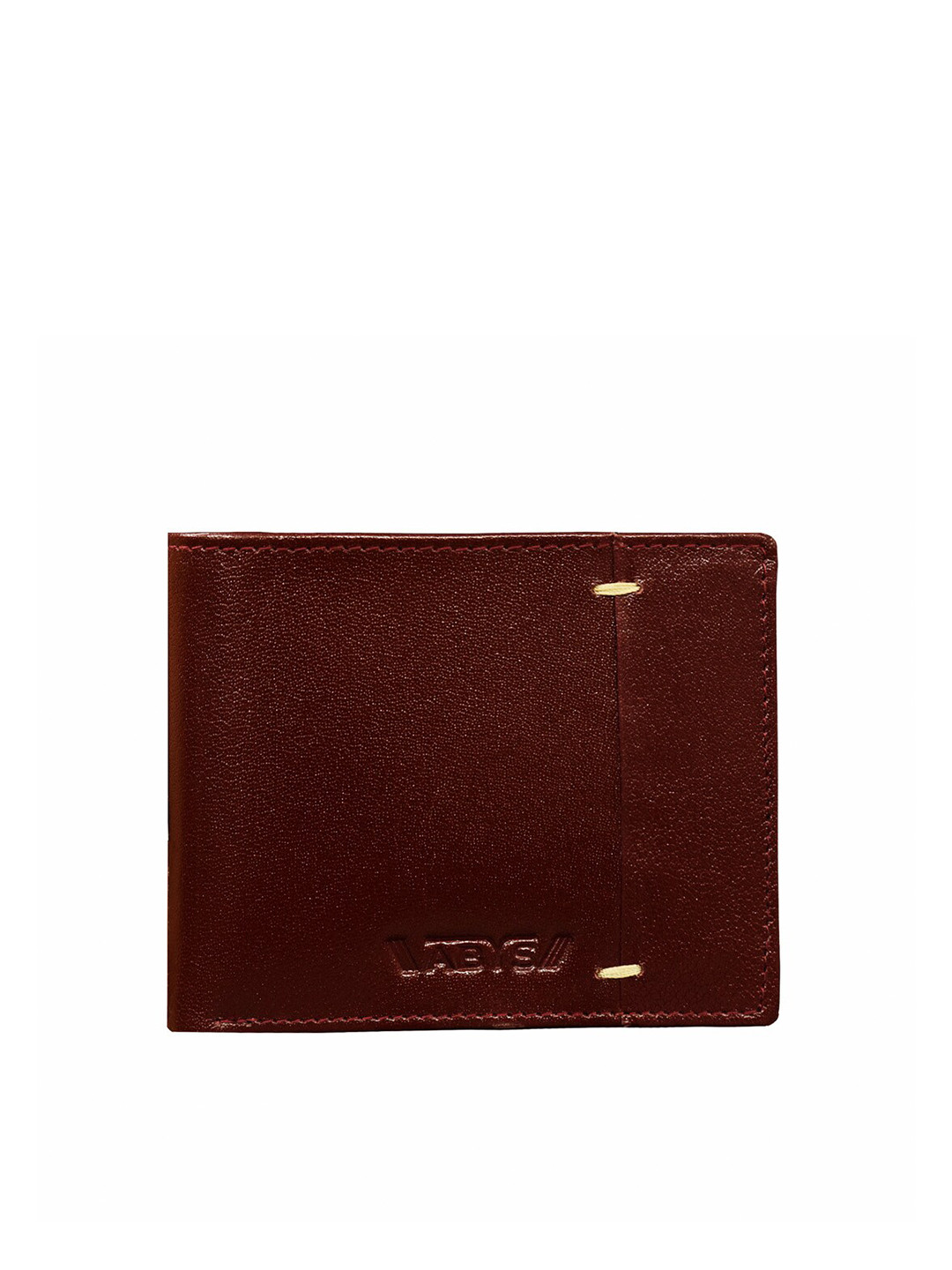 

ABYS Men Brown Solid Leather Two Fold Wallet