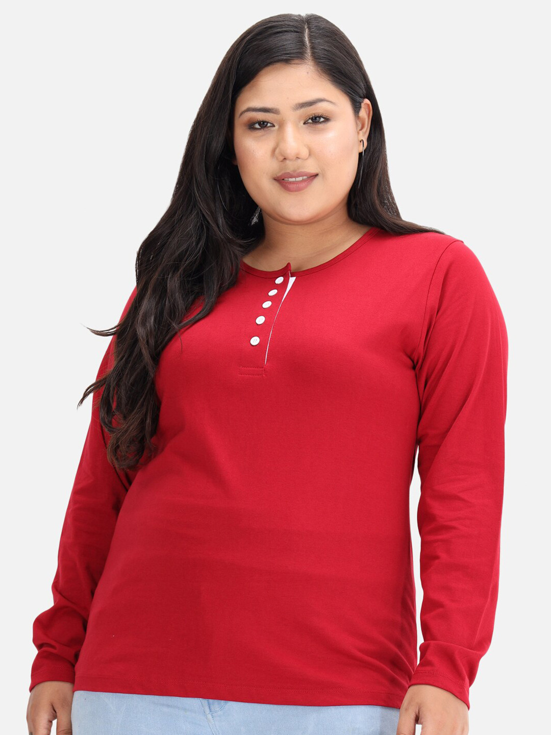 

BEYOUND SIZE - THE DRY STATE Women Maroon T-shirt