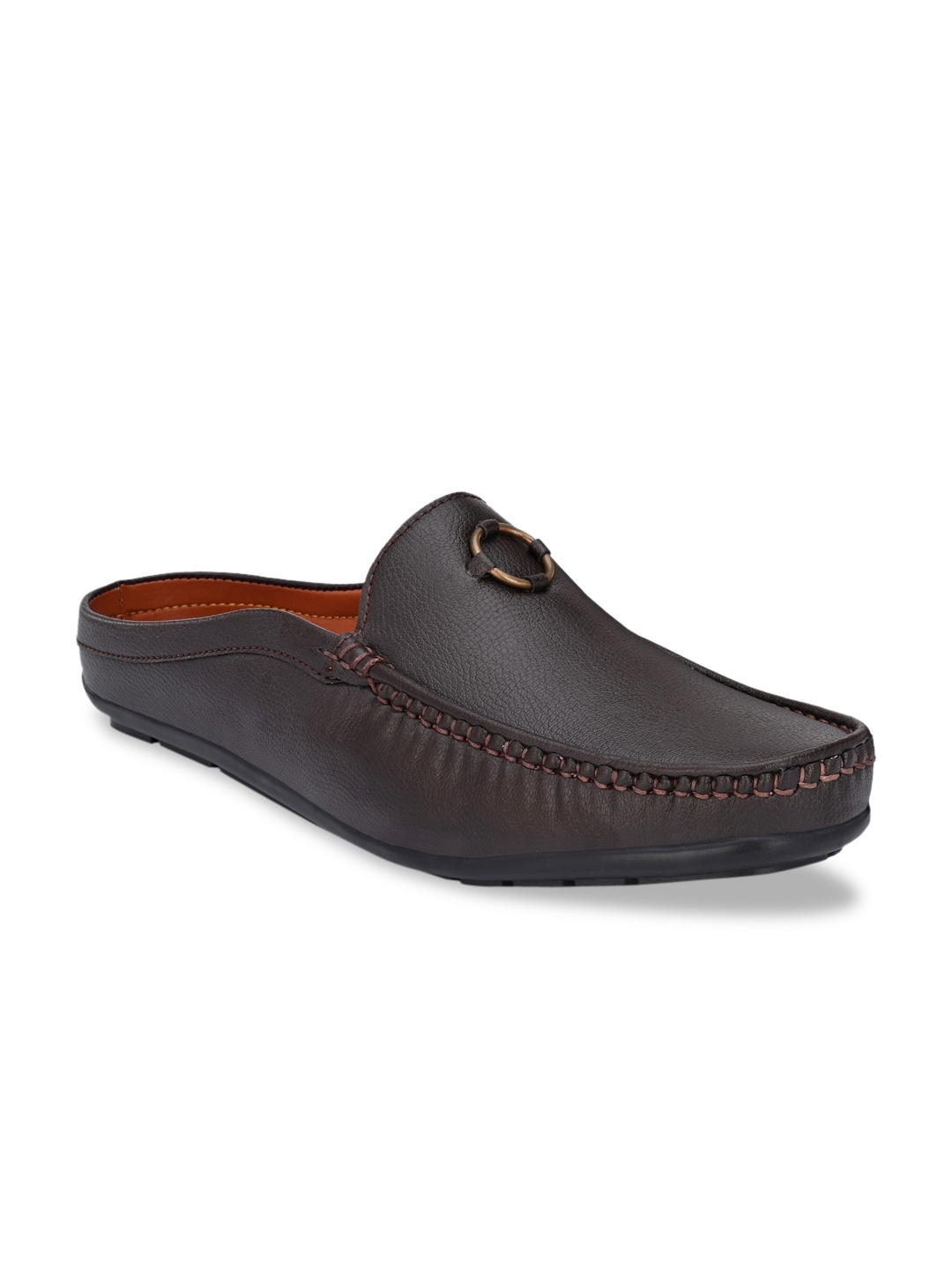 

BUCIK Men Brown Lightweight Mules Loafers