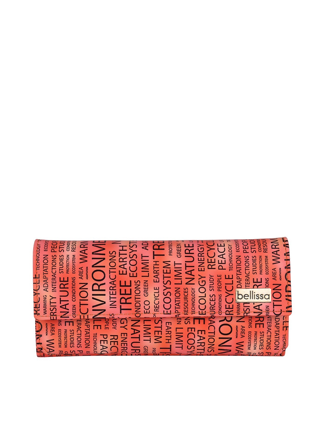 

Bellissa Women Pink Typography Solid PU Two Fold Wallet