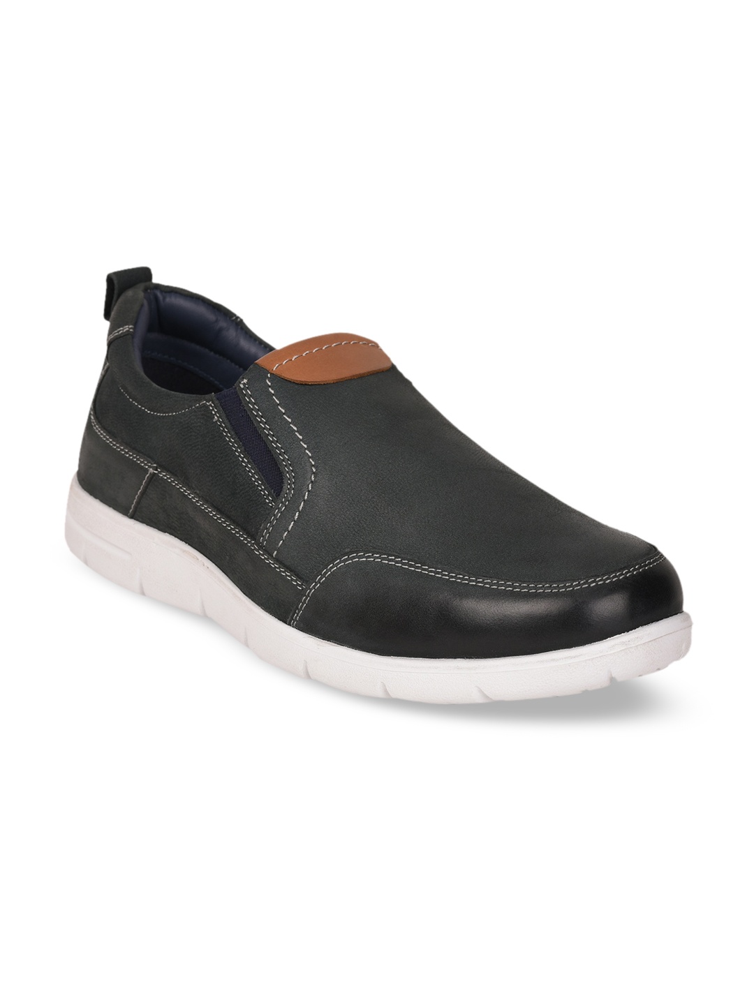 

Liberty Men Blue Leather Slip-On Sneakers