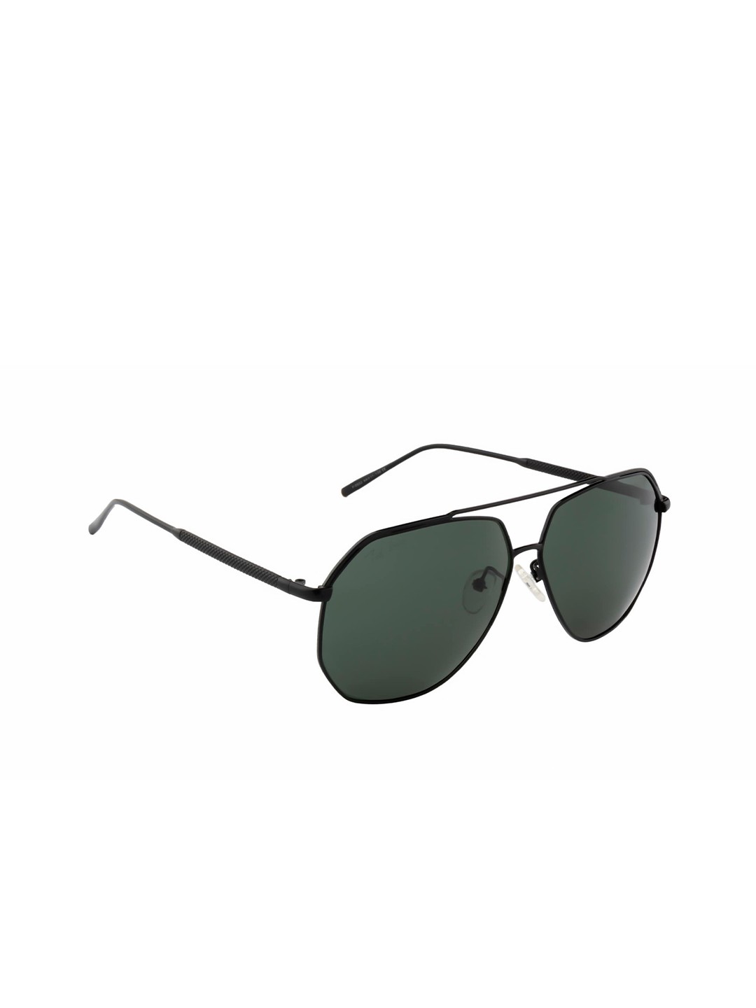 

Ted Smith Green Lens & Black Aviator Sunglasses with Polarised Lens TSO-P0952_BLK