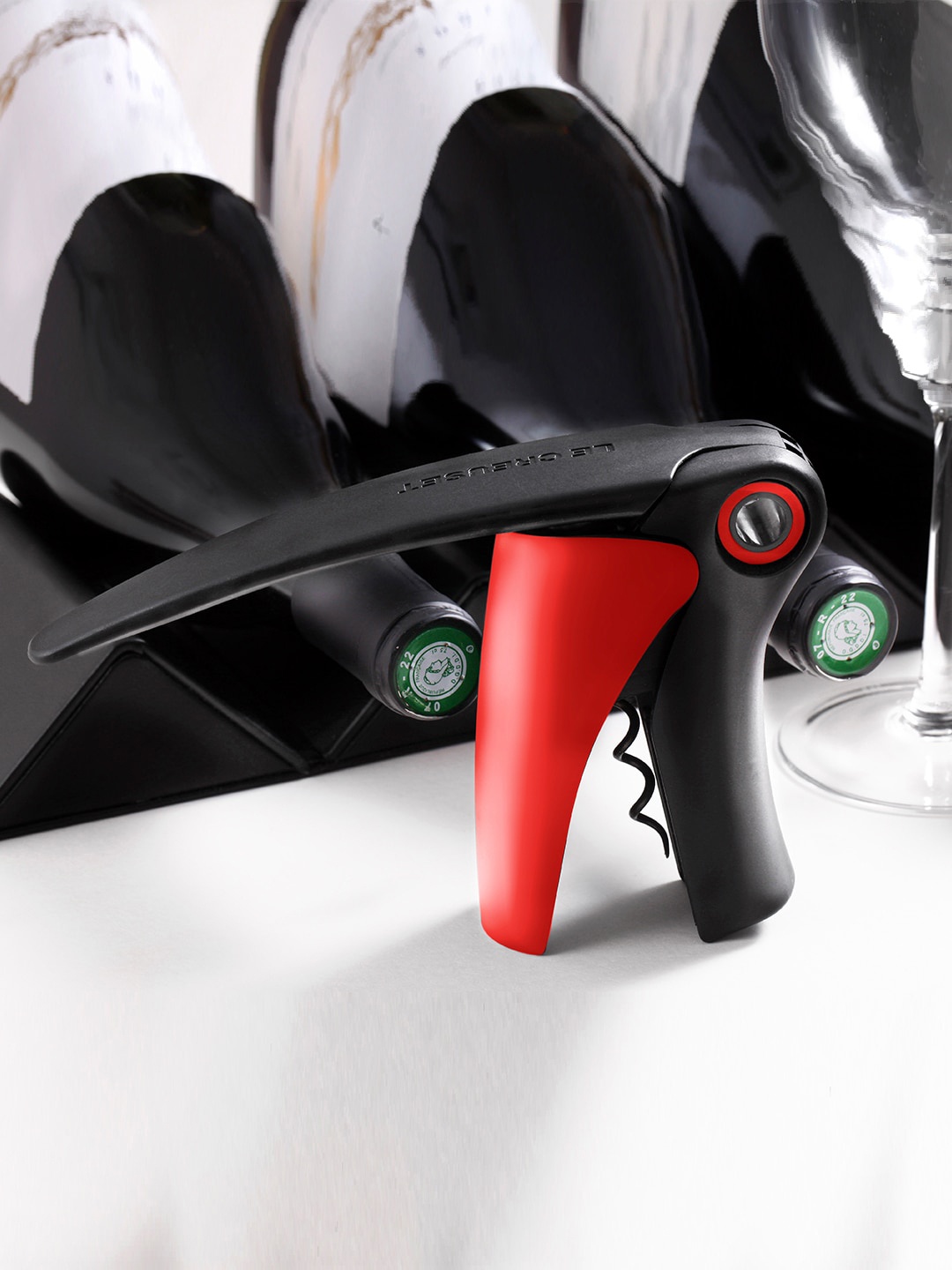

LE CREUSET Red & Black Solid Bottle Opener