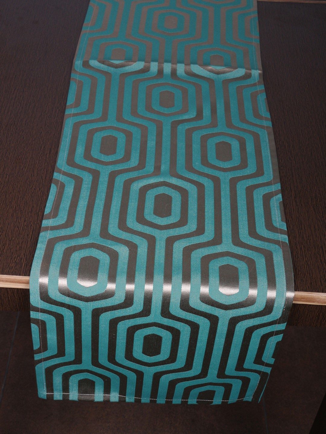 

Home Green Abstract Printed Runner