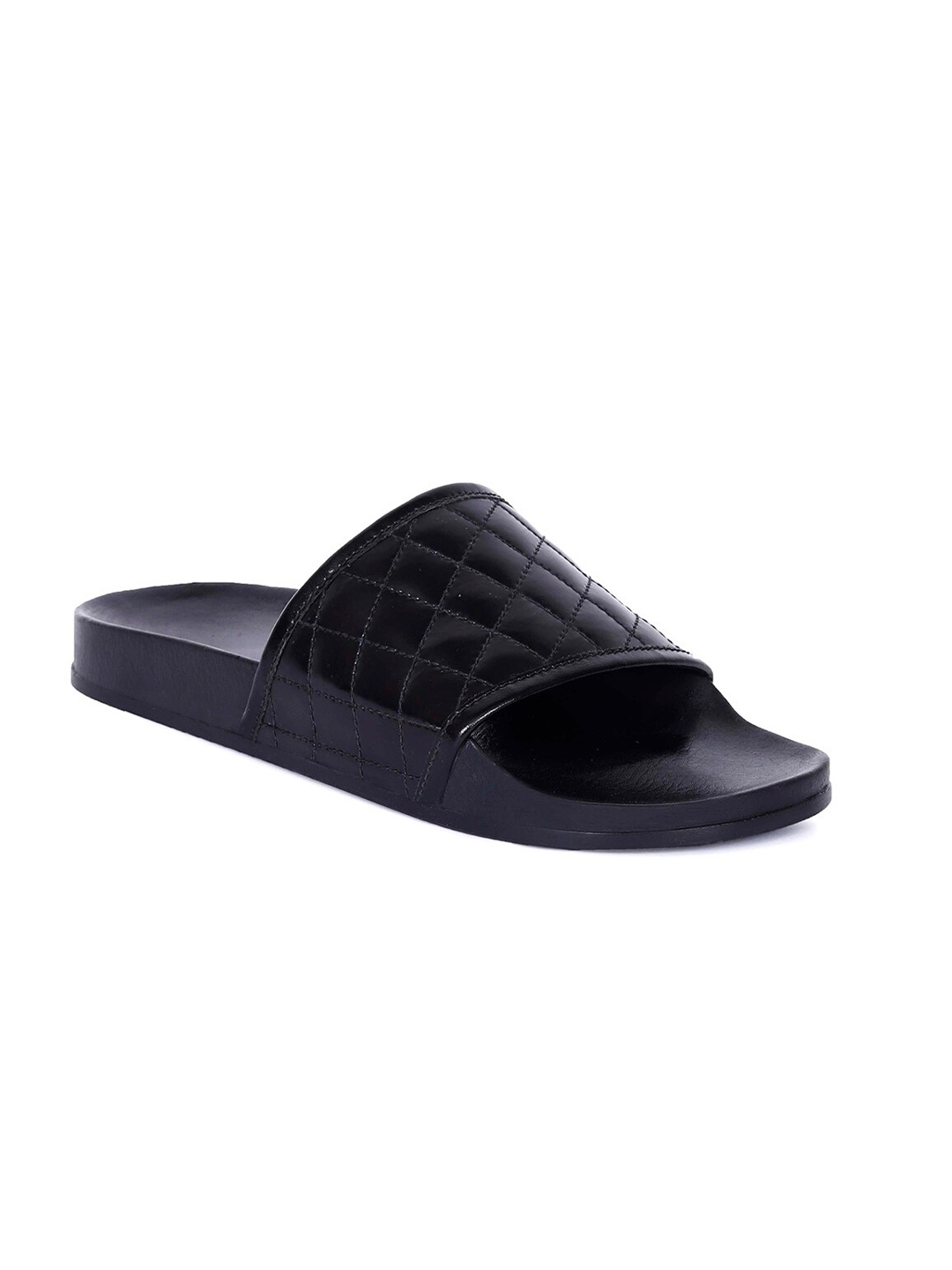 

KLEAT Men Black Sliders