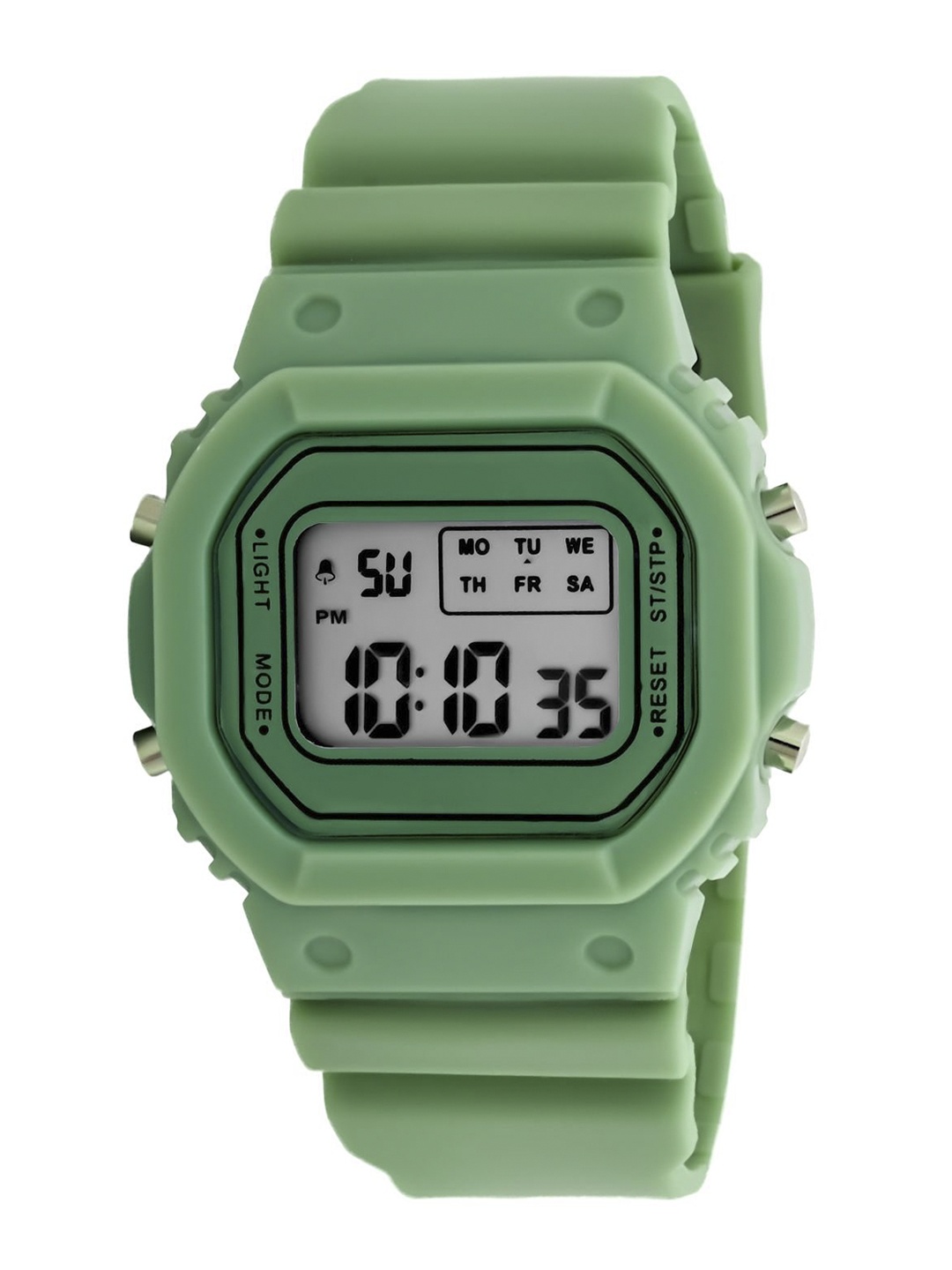 SWADESI STUFF Unisex Kids Digital Automatic Watch CASI GREEN