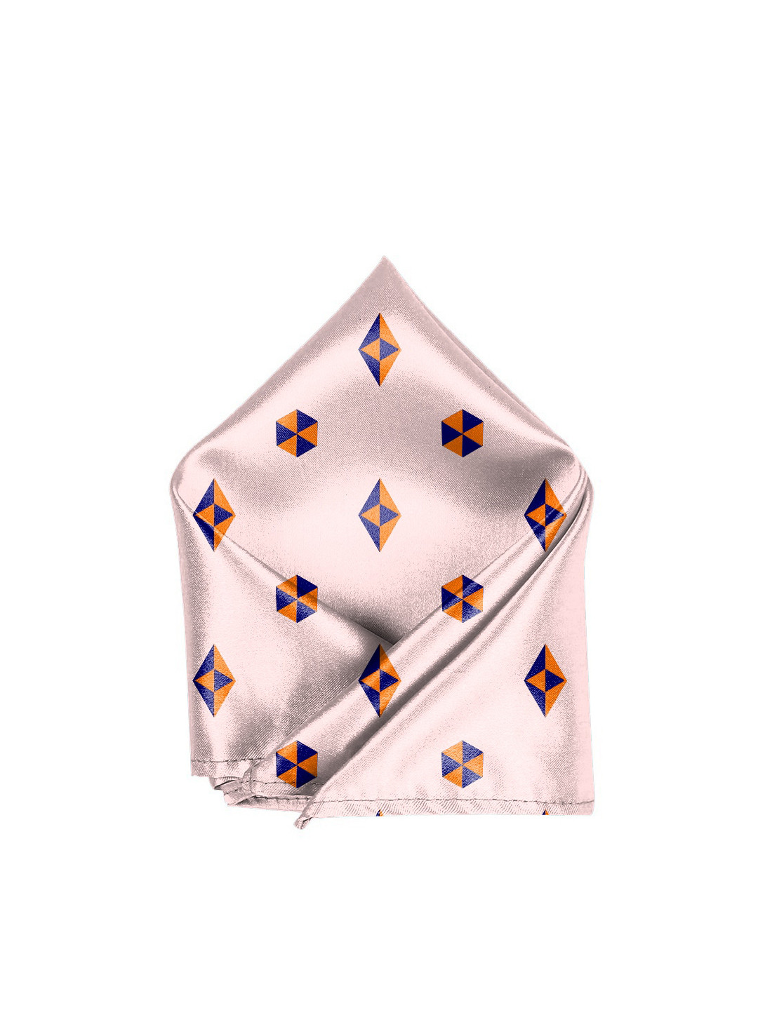 

Blacksmith Men Pink & Orange Printed Pocket Square