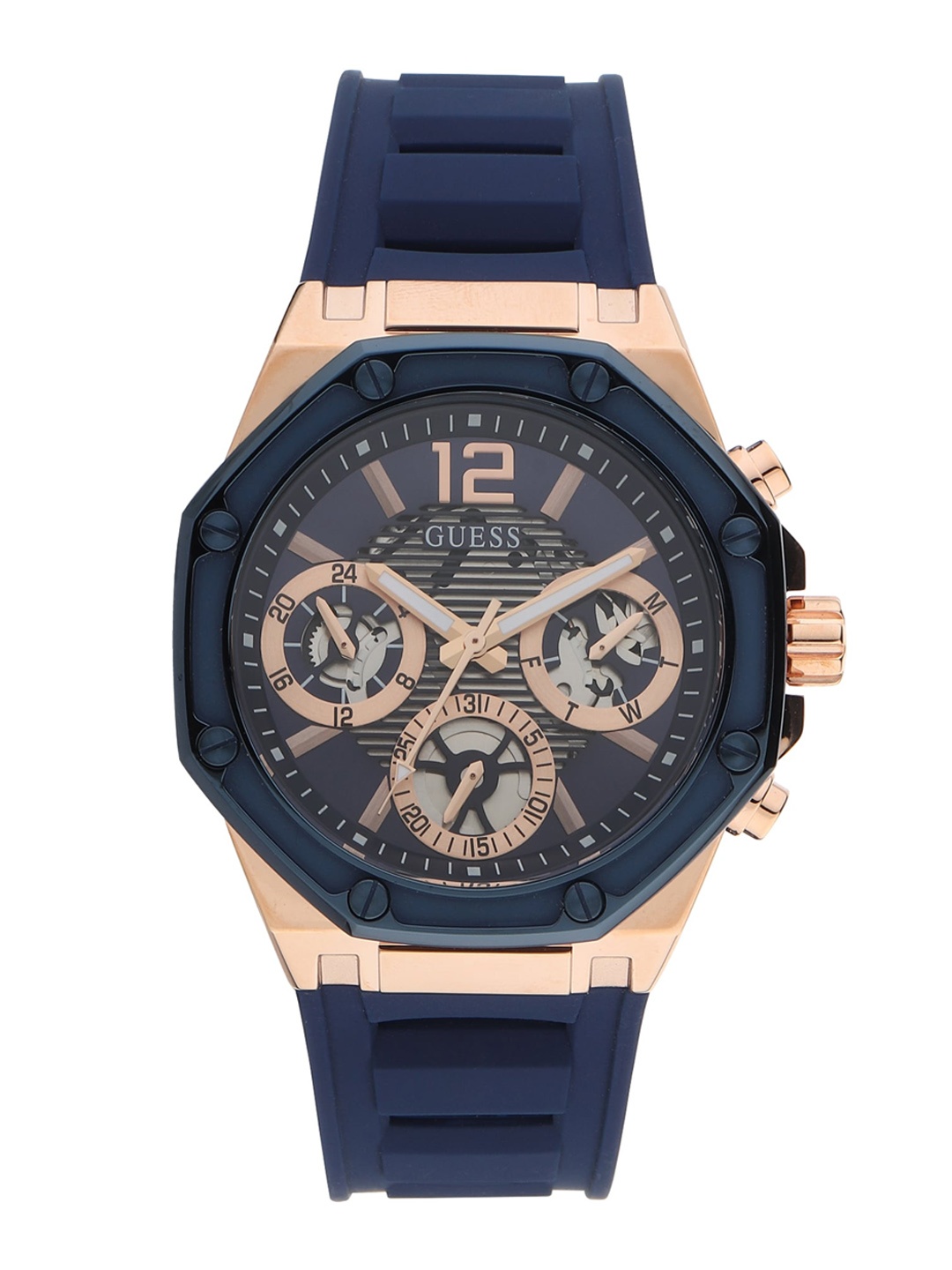 

GUESS Women Blue Embellished Dial & Blue Straps Analogue Watch GW0256L2