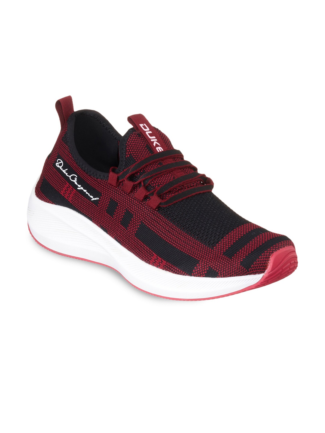 

Duke Men Maroon Textile Running Shoes