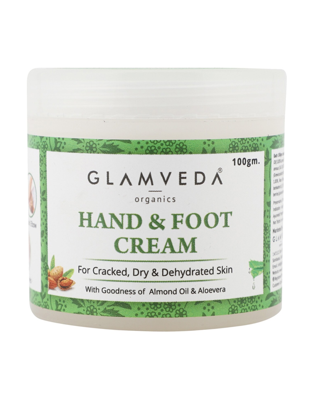 Glamveda Hand & Foot Crack Cream, Green