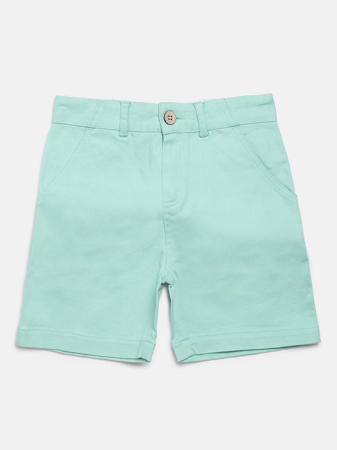 

Cherry Crumble Boys Sea Green Mid-Rise Regular Shorts