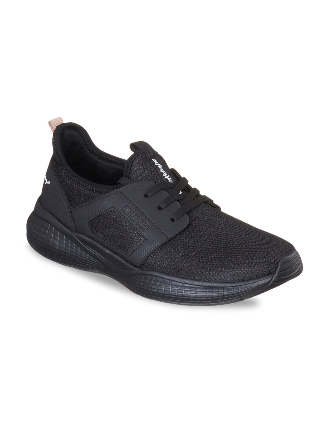

Duke Men Black Mesh Running Sports Shoes