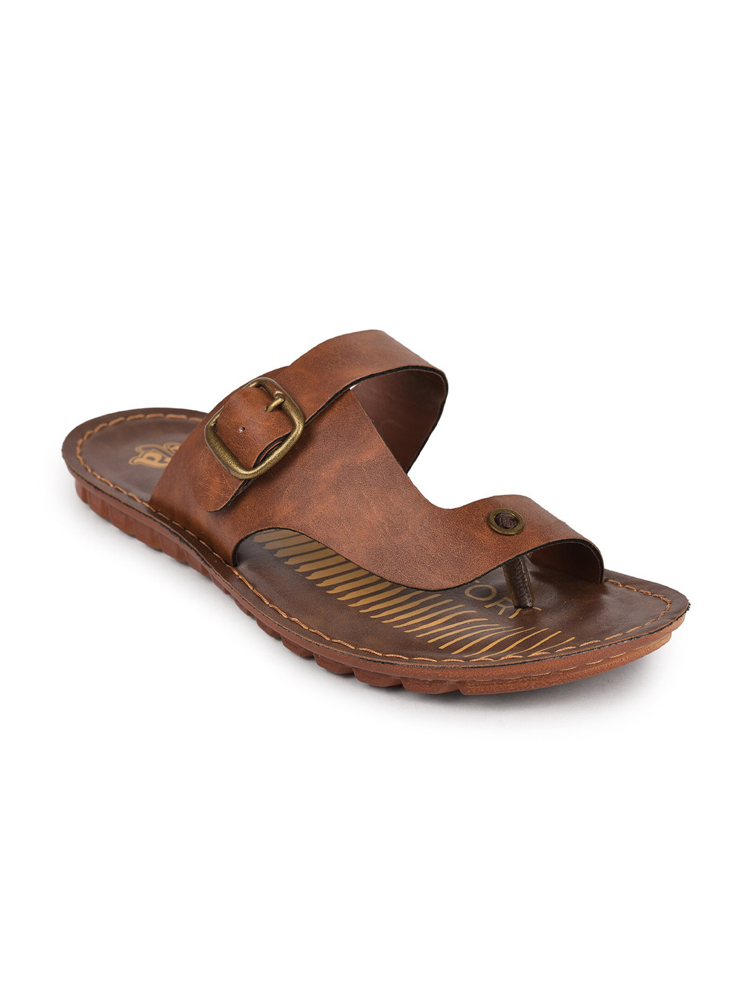 

Liberty Men Tan Slip-On Flip Flops