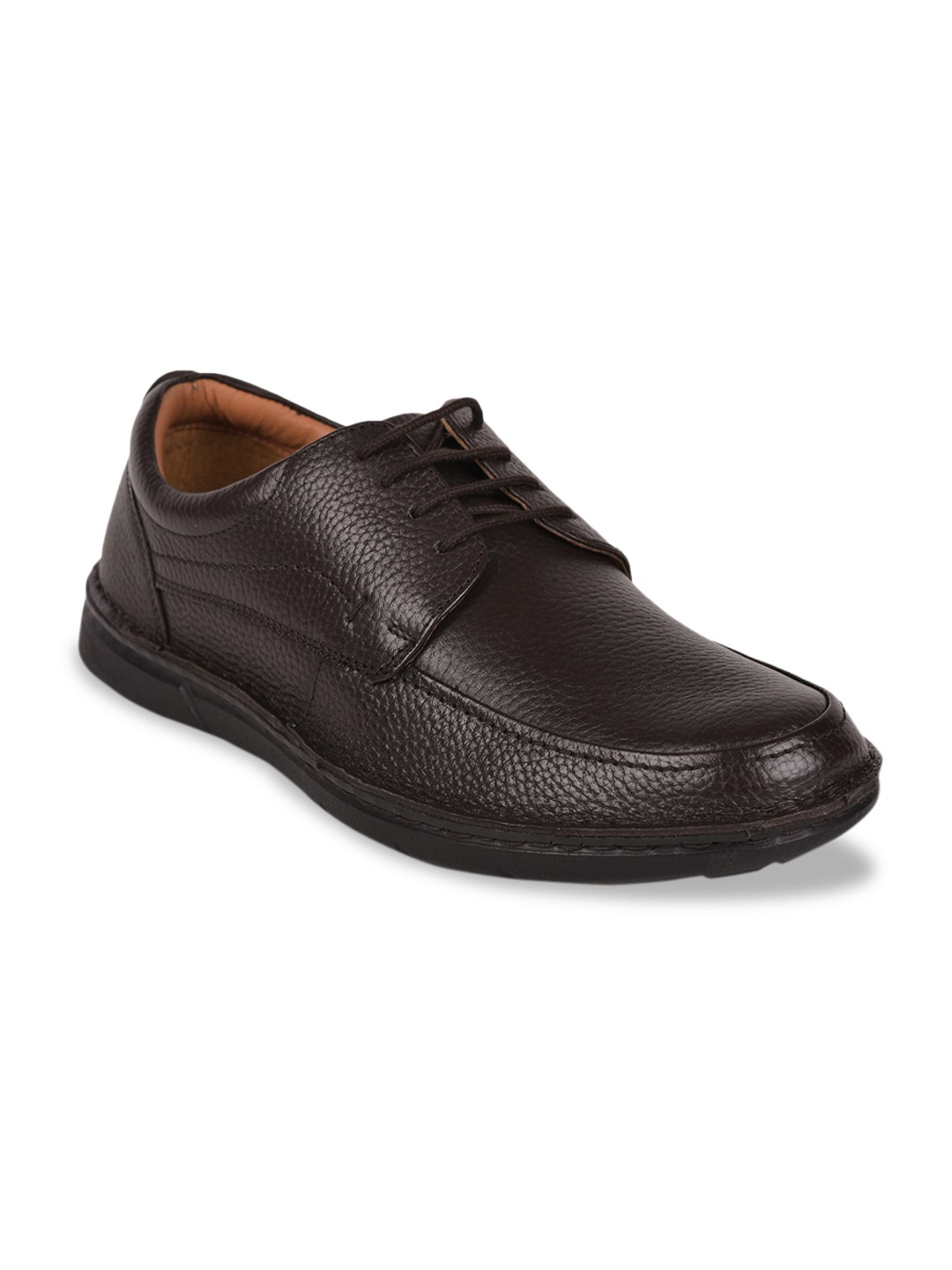 

Liberty Men Brown Leather Flat Boots