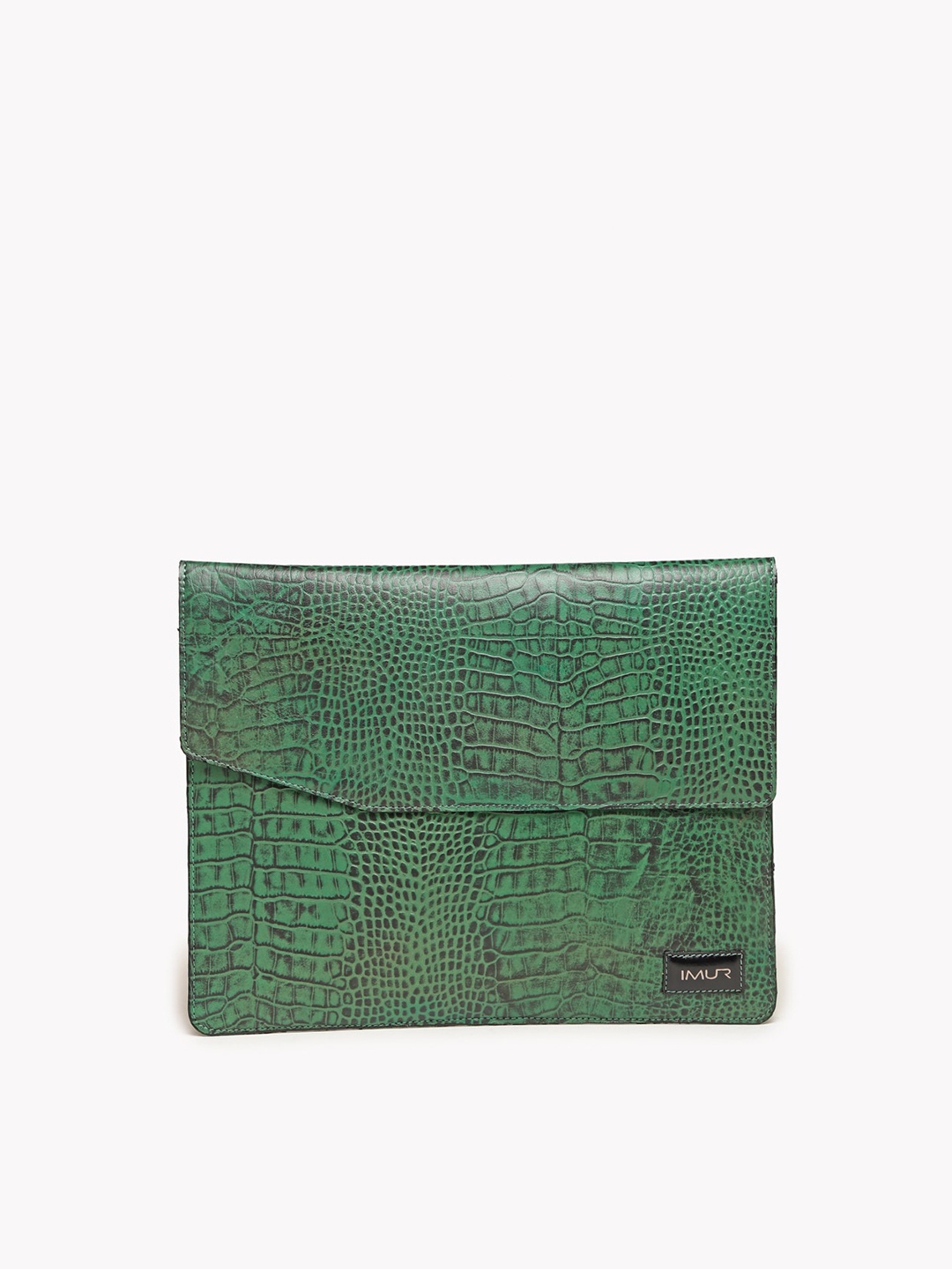 

IMUR Green Textured Leather 14 Inch Laptop Sleeve