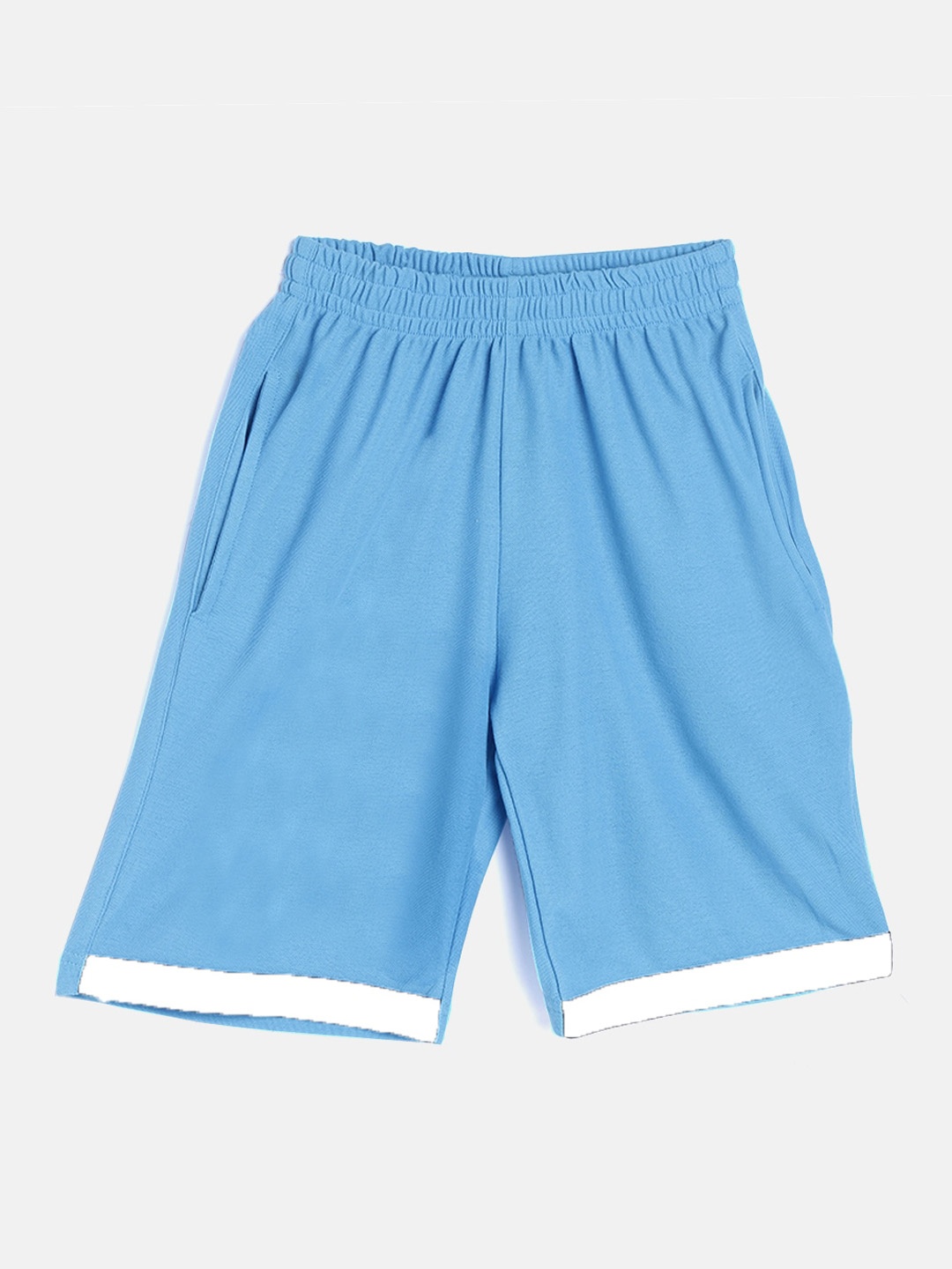 

TINY HUG Boys Blue Mid-Rise Regular Shorts