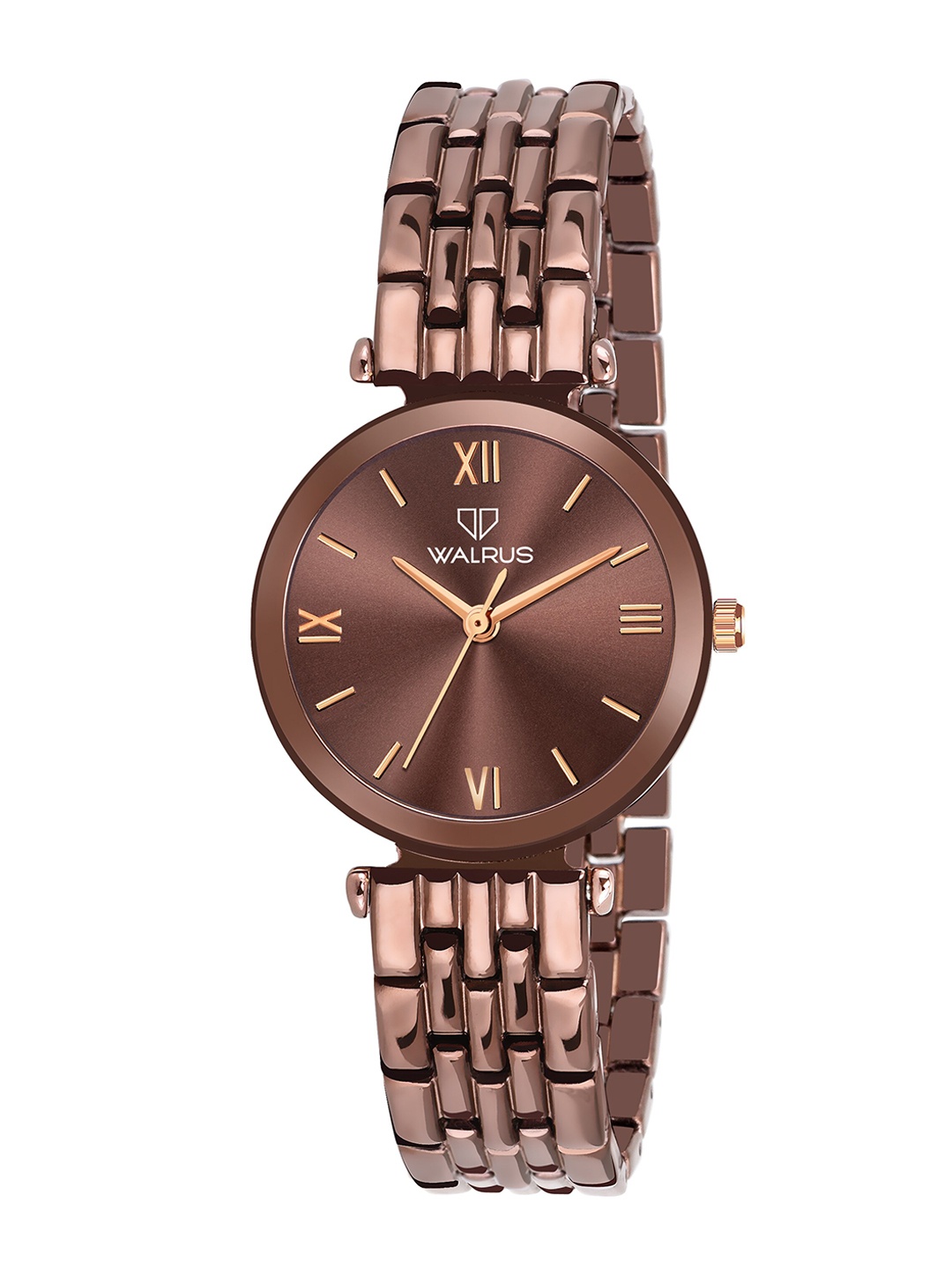 

Walrus Women Brown Brass & Stainless Steel Analogue Watch WWTW-ELITE-XVII-090909