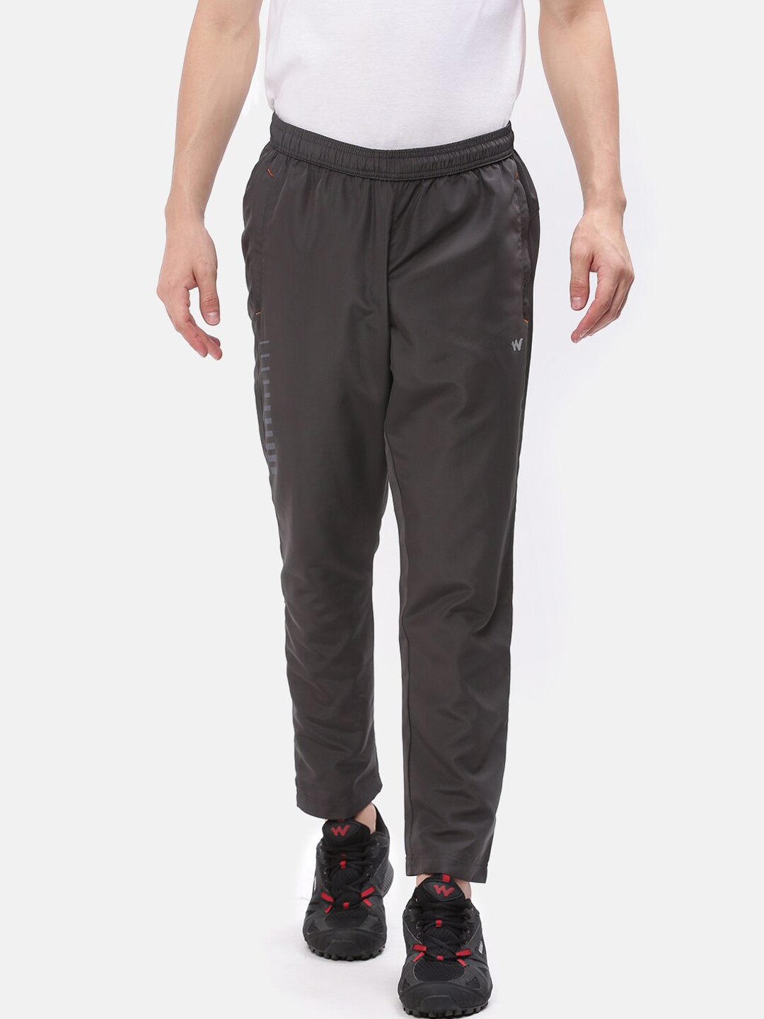 

Wildcraft Men Charcoal Grey Solid Track Pants