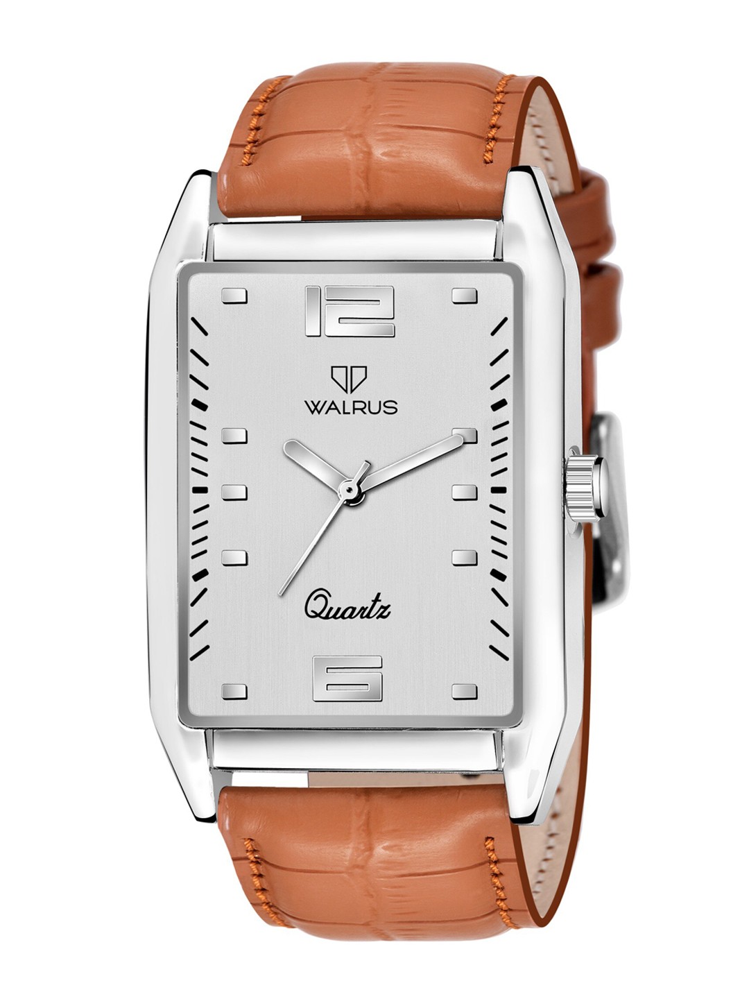 

Walrus Men Silver-Toned Brass Printed Dial & Brown Straps Analogue Watch WWTM-TM-IV-071607