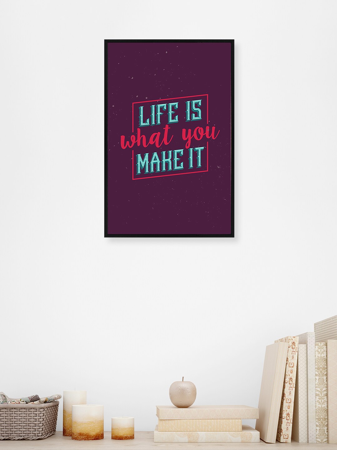 

nest ART Purple & Red Paper Plane Print Quotes Synthetic Framed Wall Art