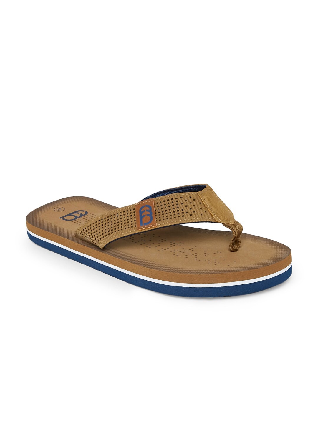

Ajile by Pantaloons Men Brown & Blue Thong Flip-Flops