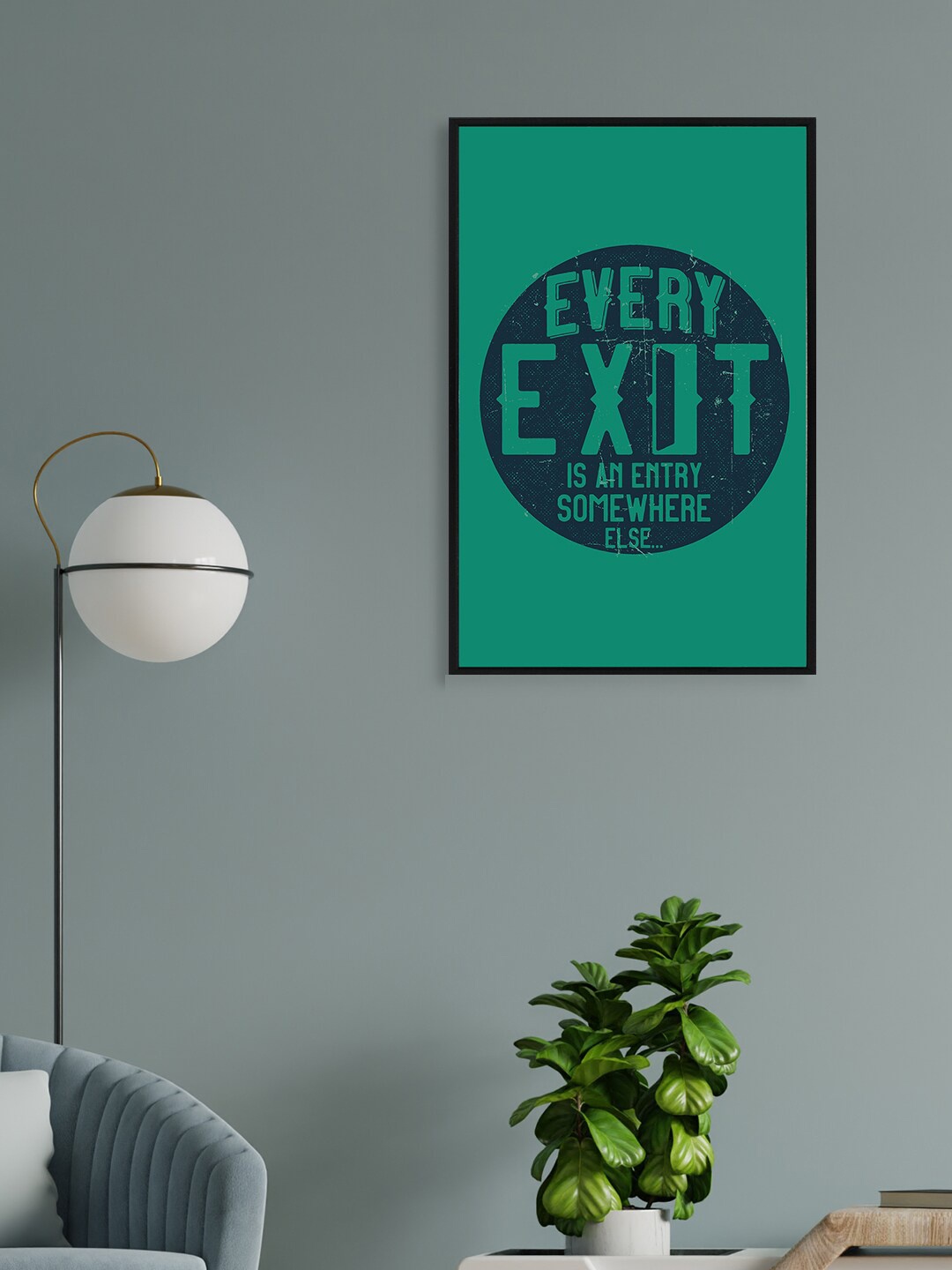 

nest ART Green & Blue Paper Plane Print Quotes Framed Wall Art