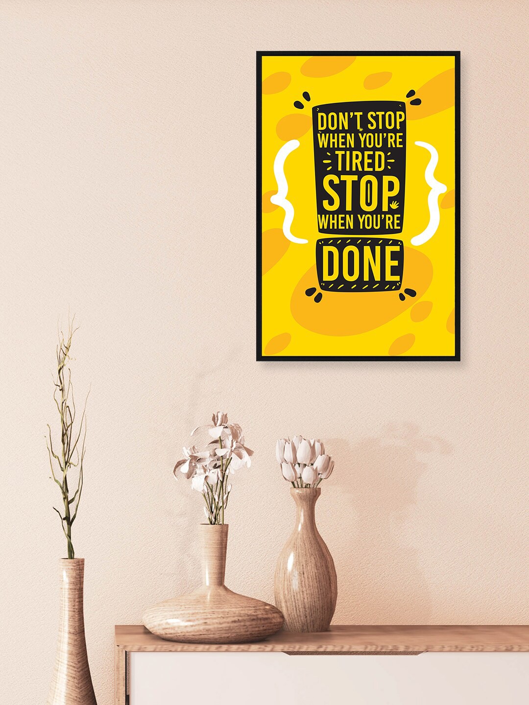 

nest ART Yellow & Black Paper Plane Print Quotes Framed Wall Art