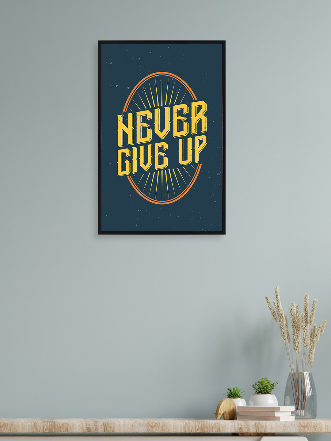 

nest ART Blue & Yellow Paper Plane Print Quotes Synthetic Framed Wall Art