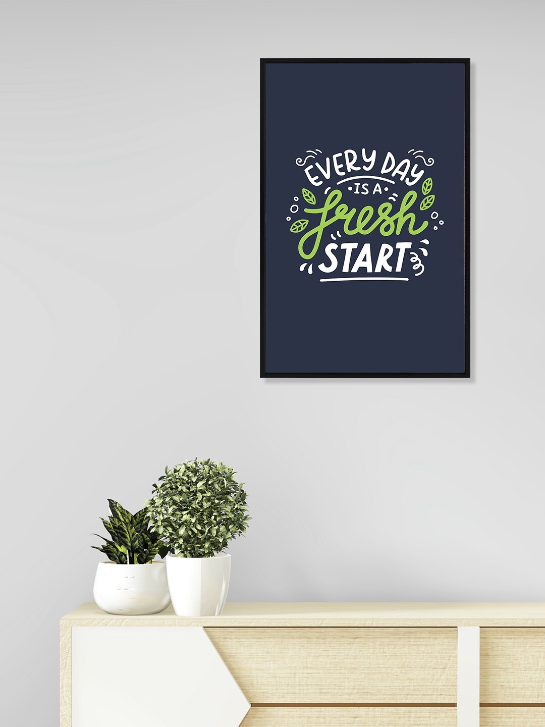 

nest ART Navy Blue & White Paper Plane Print Quotes Framed Wall Art
