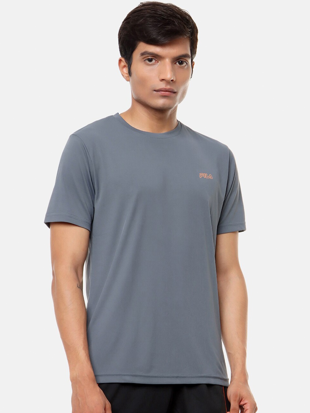 

FILA Men Grey Applique T-shirt