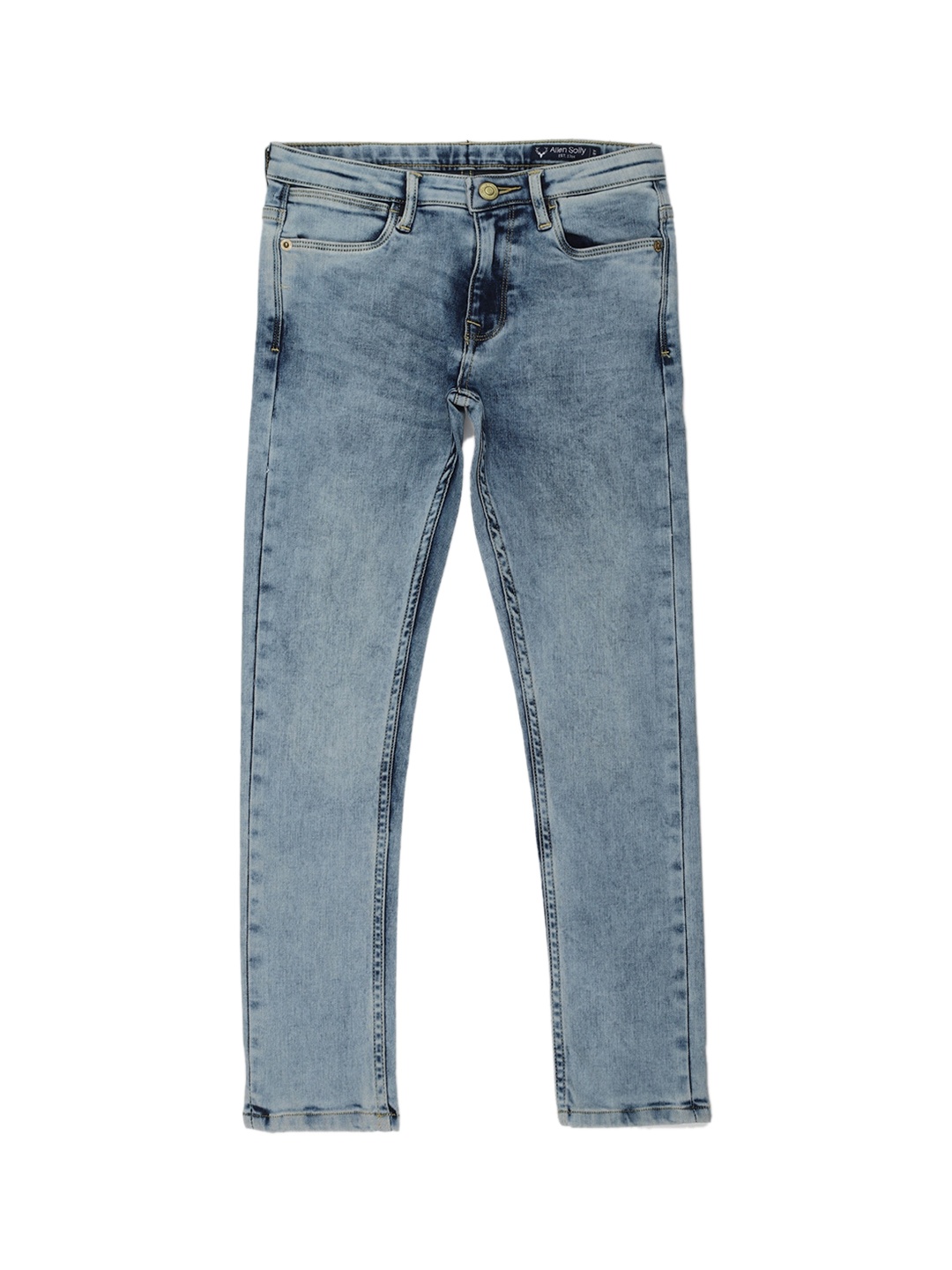 

Allen Solly Junior Boys Blue Skinny Fit Heavy Fade Stretchable Jeans