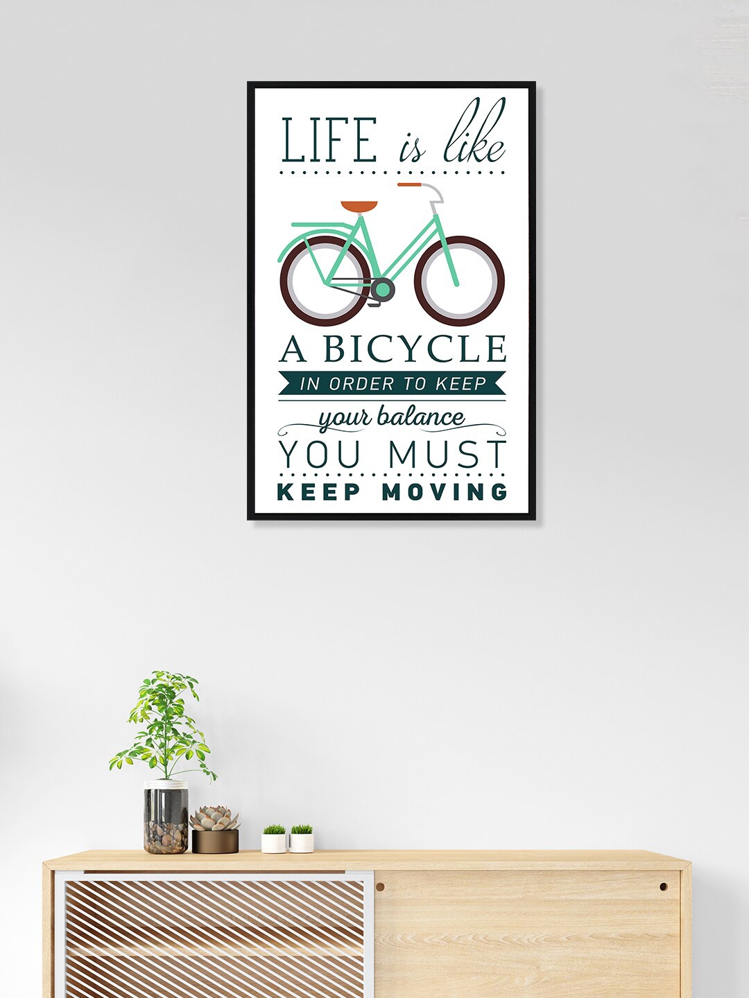 

nest ART White & Green Paper Plane Print Quotes Synthetic Framed Wall Art