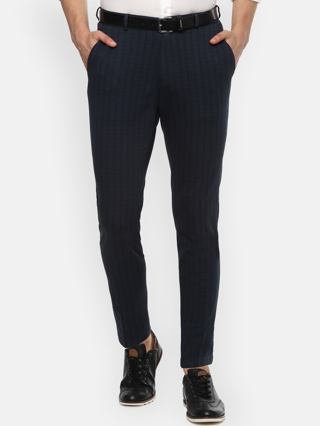 

Louis Philippe Sport Men Navy Blue Slim Fit Regular Trousers