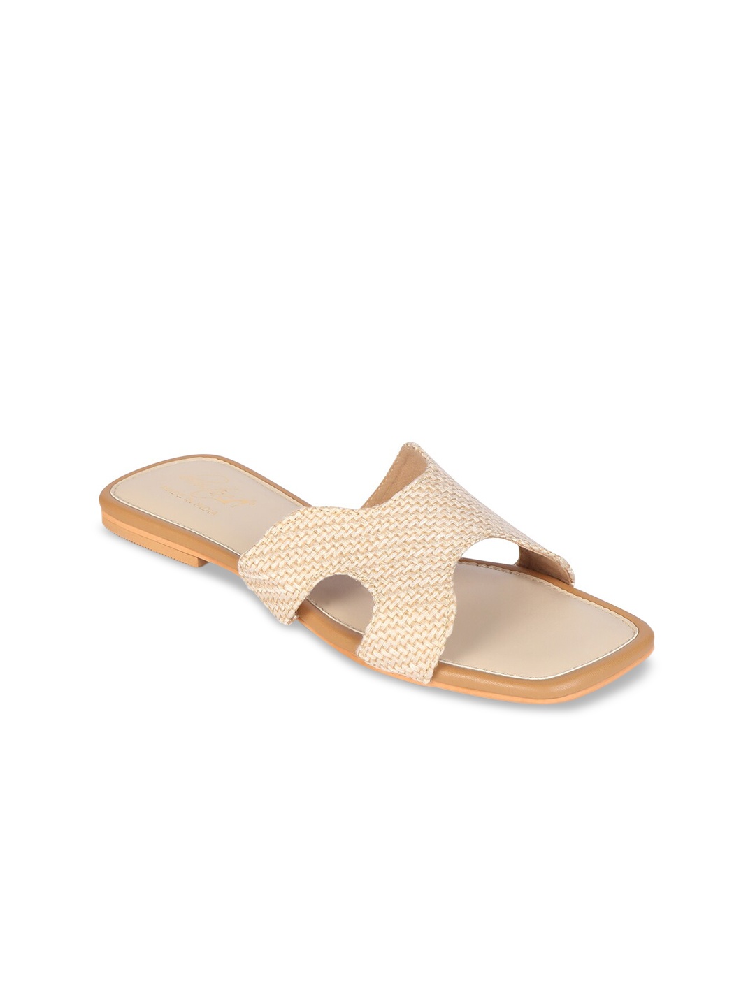 

Bowtoes Women Nude Open Toe Flats