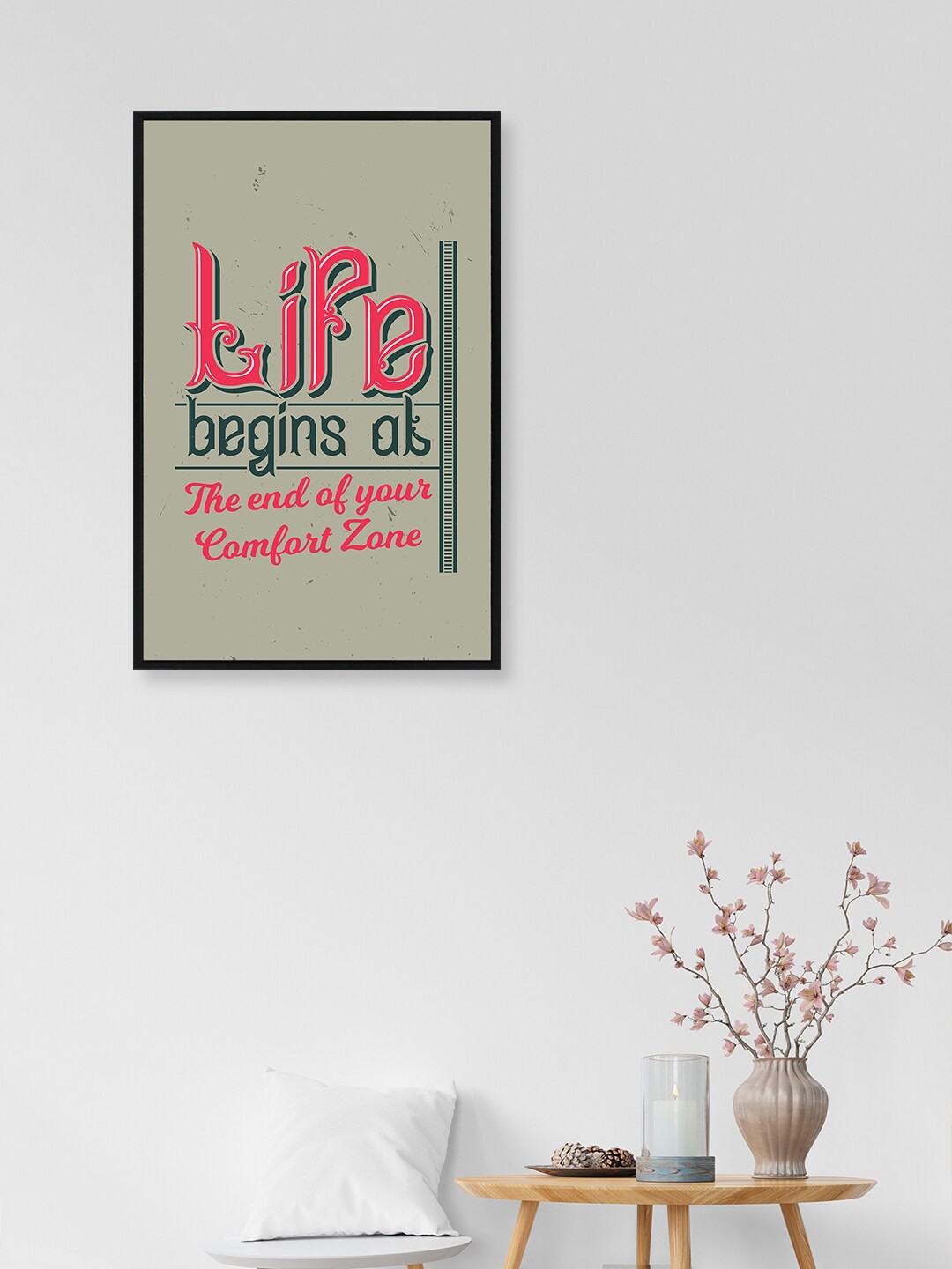 

nest ART Multicoloured Paper Plane Print Quotes Synthetic Framed Poster, Multi