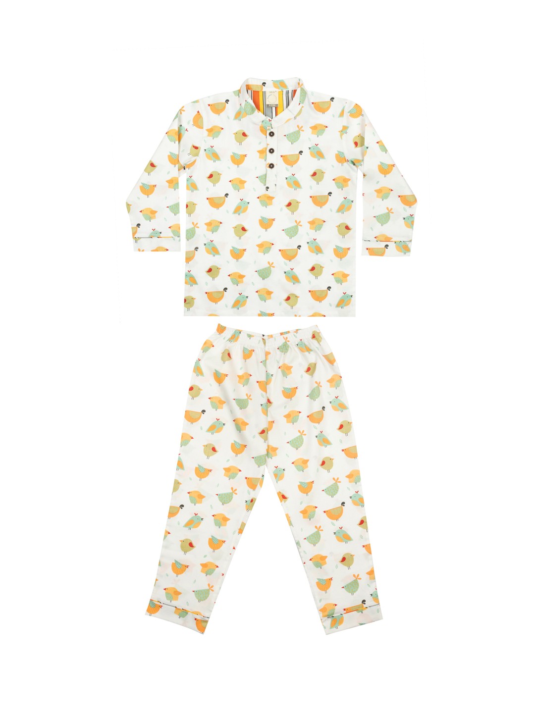 

CASA DE NEE NEE Boys White Printed Night suit