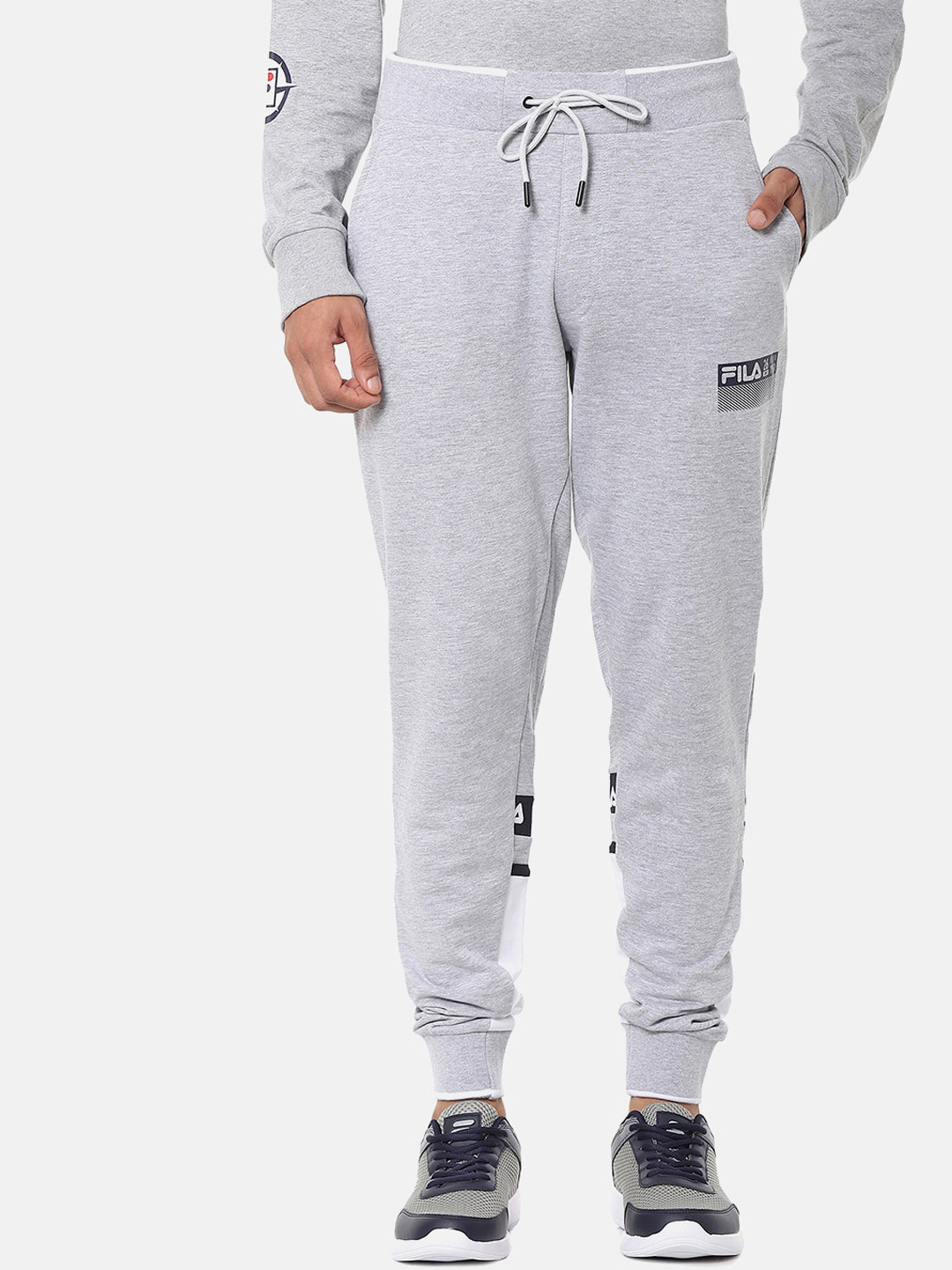

FILA Men Grey Printed Joggers