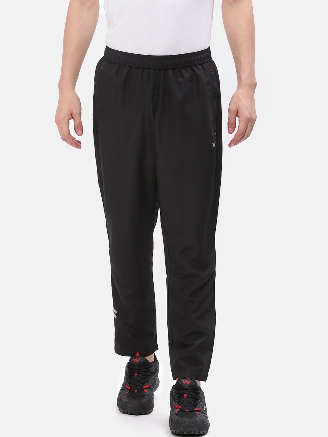 

Wildcraft Men Black Solid Regular Track Pants