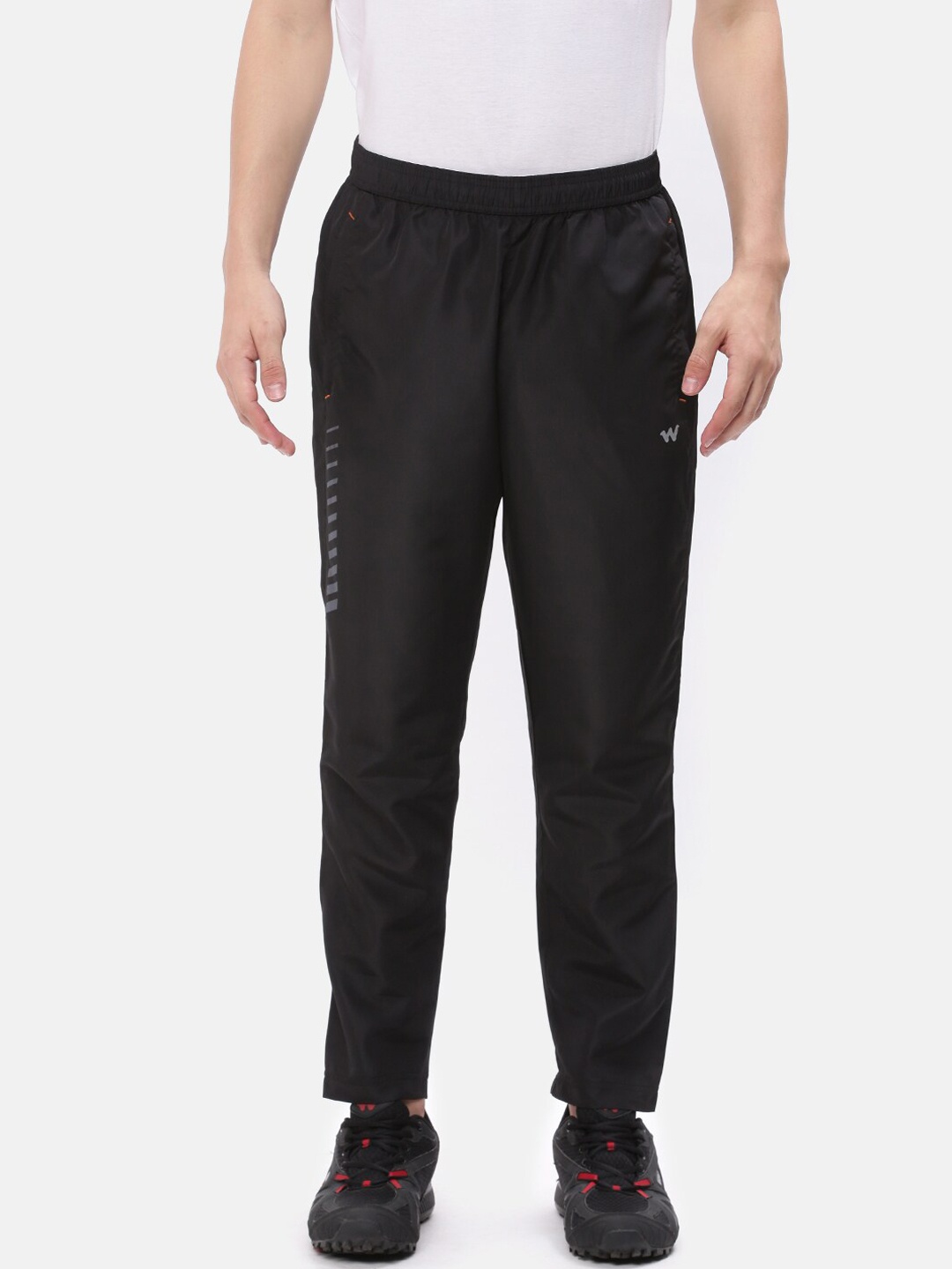 

Wildcraft Men Black Solid Track Pants
