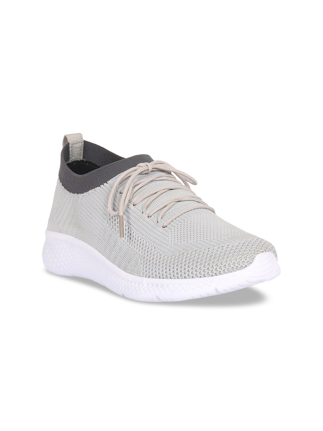 

M7 by Metronaut Men Grey Woven Design Slip-On Sneakers