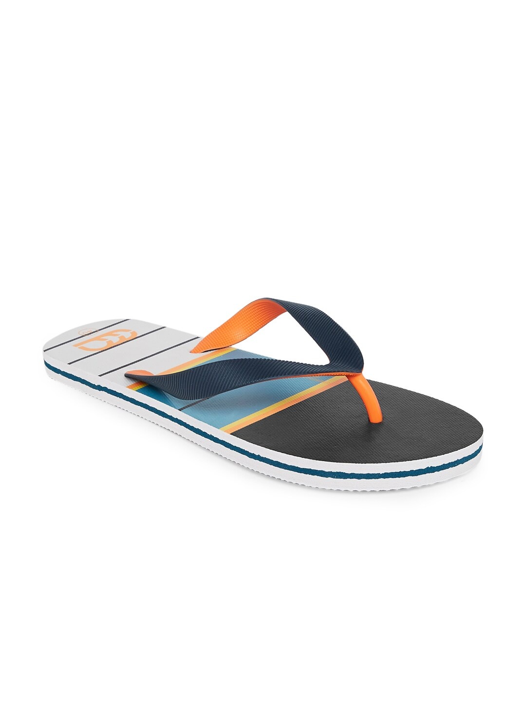 

Ajile by Pantaloons Men Navy Blue & White Thong Flip-Flops