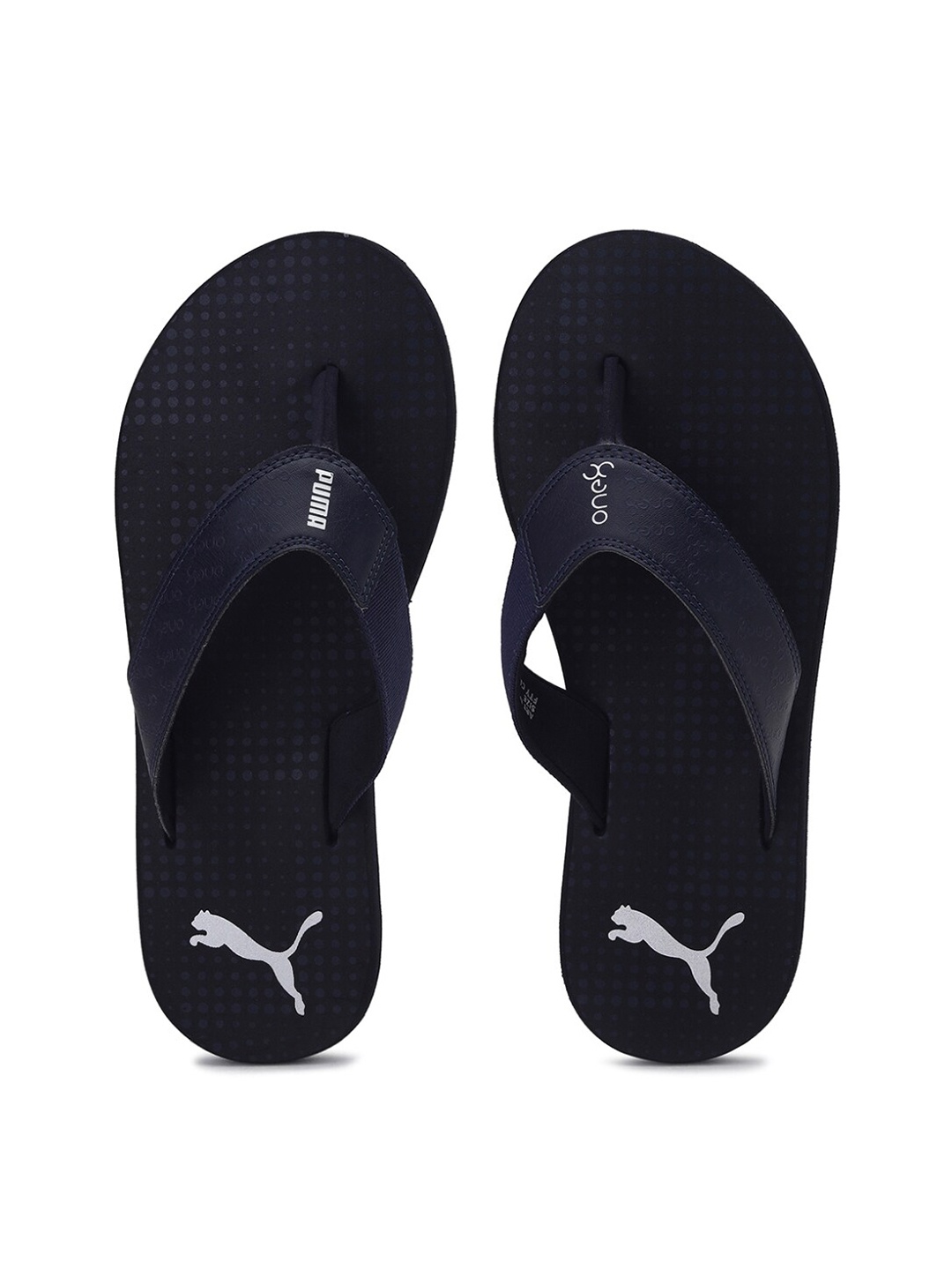 

Puma Men Navy Blue Off White one8 Virat Kohli Breeze V5 Thong Flip-Flops