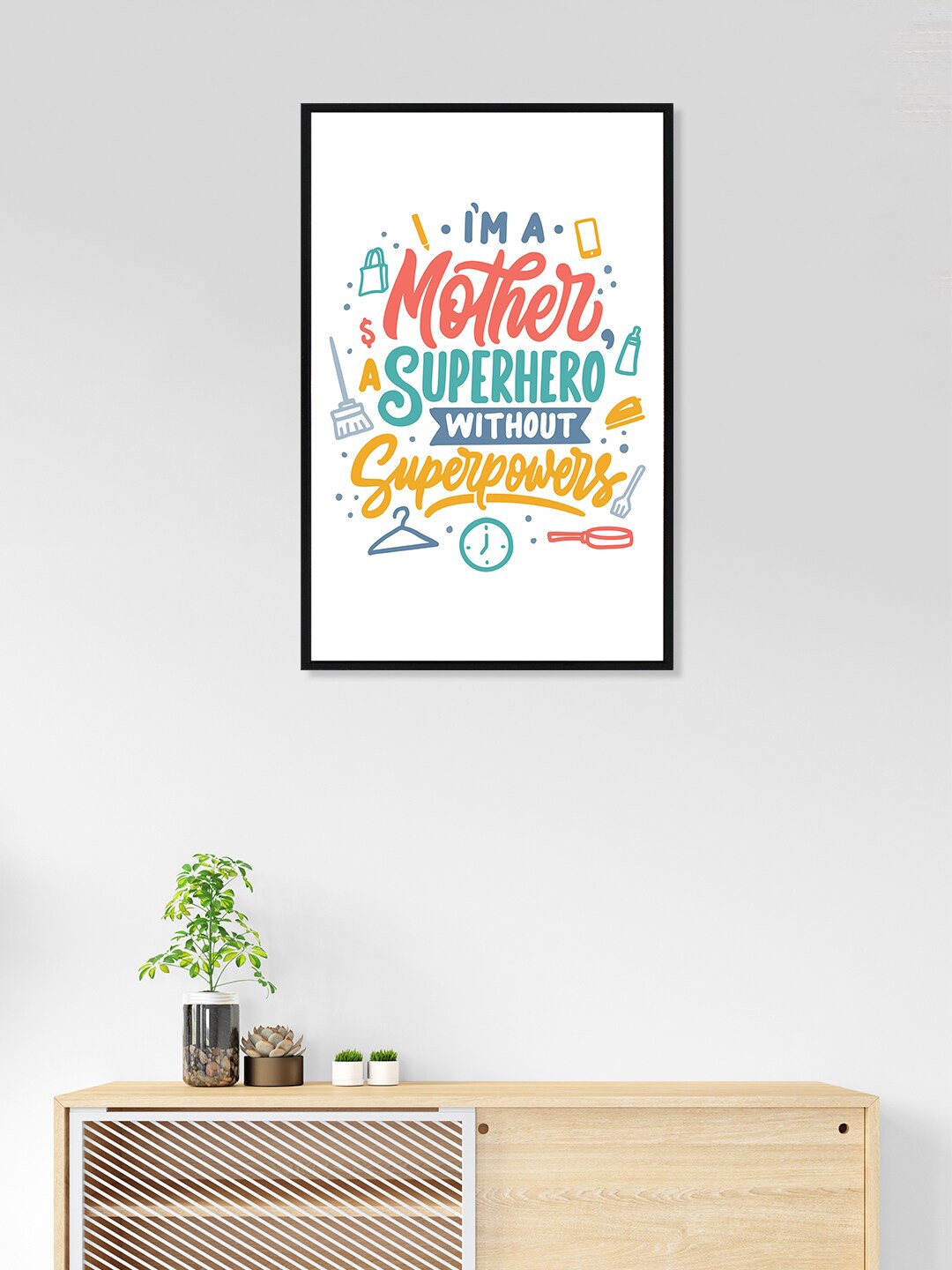 nest ART White & Green Paper Plane Print Quotes Synthetic Framed Wall Art